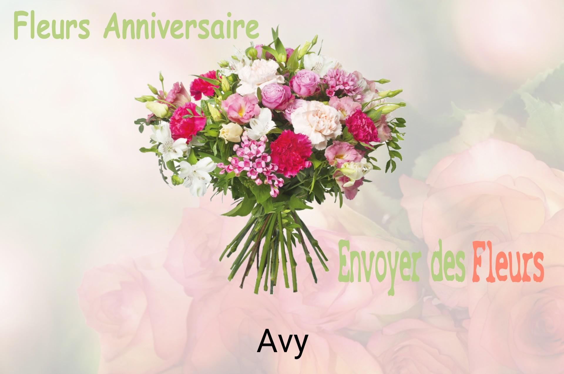 Bouquet de fleurs d’anniversaire livré à Avy